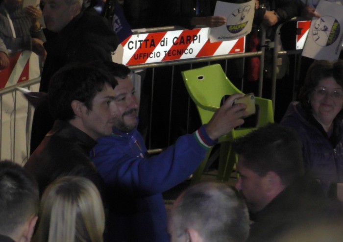 Salvini: 'Dopo 70 anni anche a Carpi si cambia: a sinistra nervosi'