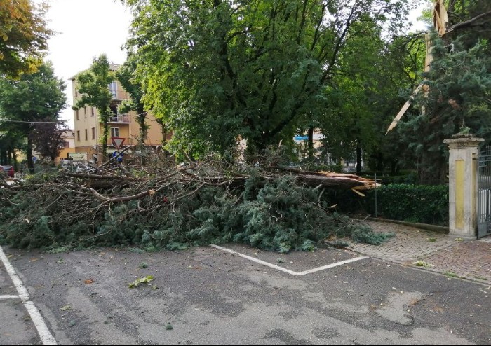 Violento temporale: continua conta danni a Soliera, Carpi e Bomporto
