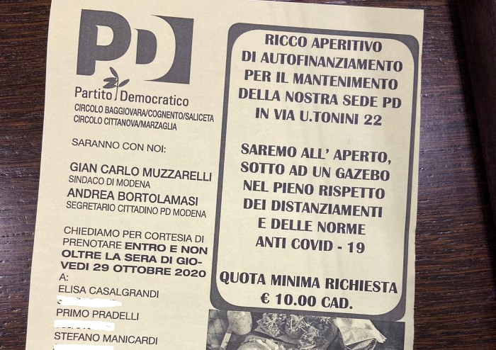 E il PD promuove in Consiglio la propria movida aperitivo