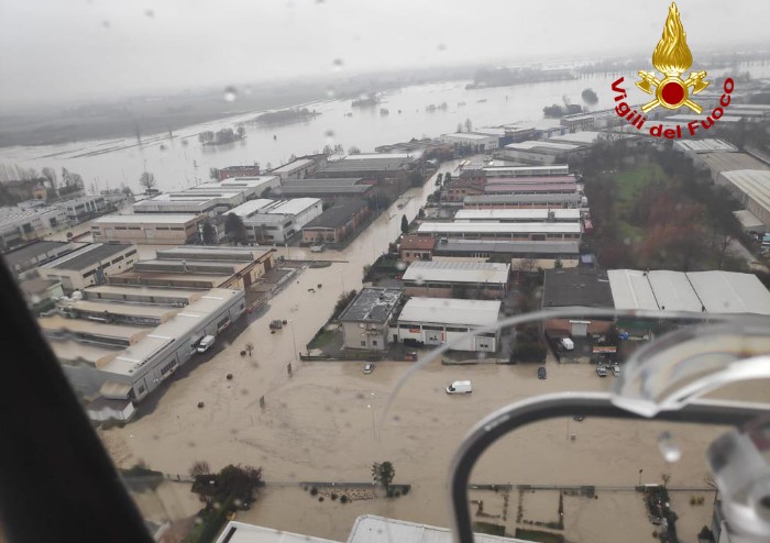 Alluvione tra Gaggio e Nonantola: le immagini e il video dall'alto