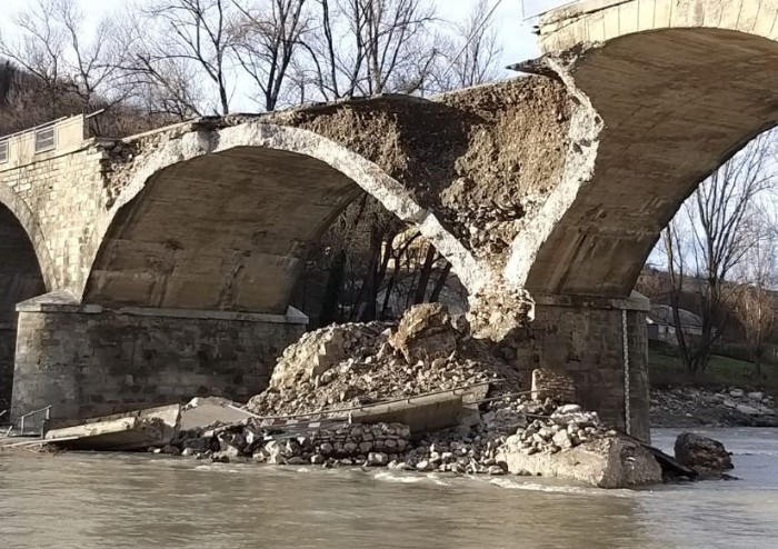 Cedimento Ponte Samone, ora i costi per il ripristino triplicano