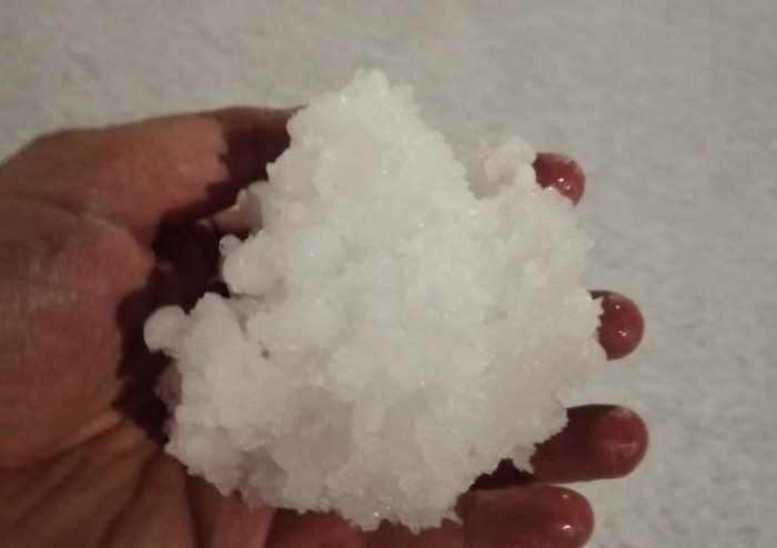 Natale imbiancato...dalla grandine