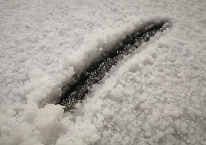 Natale imbiancato...dalla grandine