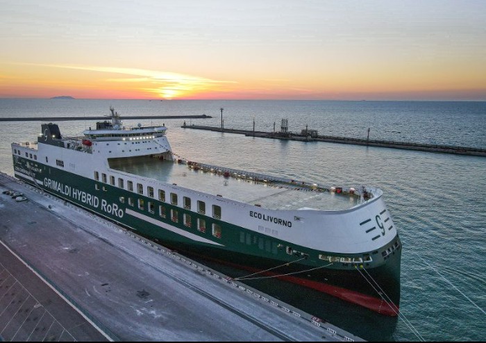 Battezzata la Eco Livorno, gigante green del Gruppo Grimaldi