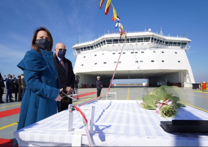 Battezzata la Eco Livorno, gigante green del Gruppo Grimaldi