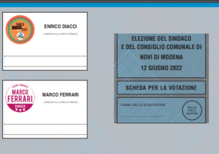 Novi, Bomporto, Castelnuovo: domenica si vota a Modena. Ecco le schede