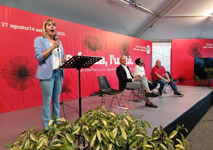 Applauso corale a Reggianini e attacco al governo su Gaza, vaccini e sanità: la festa PD ha inizio