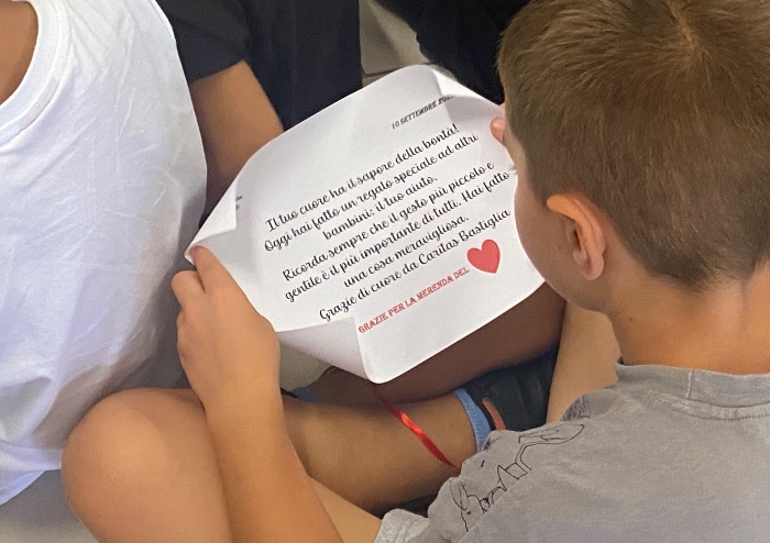 Bastiglia, ceste Caritas: la generosità dei bambini per chi ha bisogno