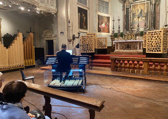 Festival organistico Modena, Chiesa del Voto gremita per il concerto di Daniele Bononcini